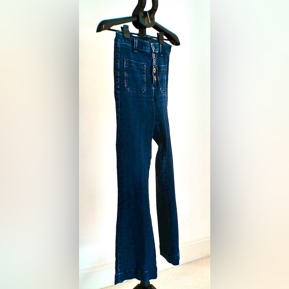 ✨ RAMY BROOK High-Rise Button Fly Flare Jeans – Size 26 ✨ - Picture 4 of 4